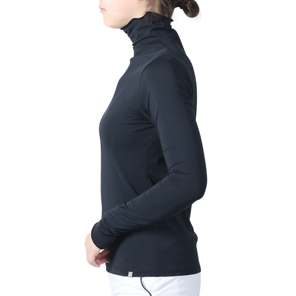 トラヴィスマシュー（Travis Mathew）（レディース）ゴルフウェア 長袖モックネックTシャツ 7AJ507-0BLK