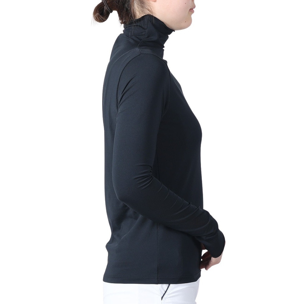 トラヴィスマシュー（Travis Mathew）（レディース）ゴルフウェア 長袖モックネックTシャツ 7AJ507-0BLK