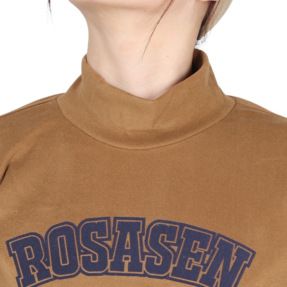 ROSASEN（レディース）ゴルフウェア マイクロフリース長袖モックネックシャツ 045-22011-042-24AW