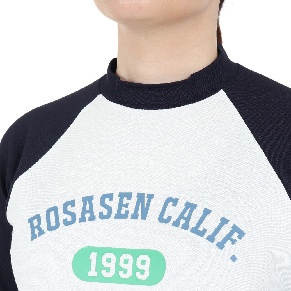 ROSASEN（レディース）ゴルフウェア ストレッチ カノコインレー 長袖シャツ 045-22811-005-24AW