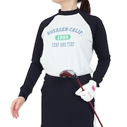 (レディース)ゴルフウェア ストレッチ カノコインレー 長袖シャツ 045-22811-005-24AW
