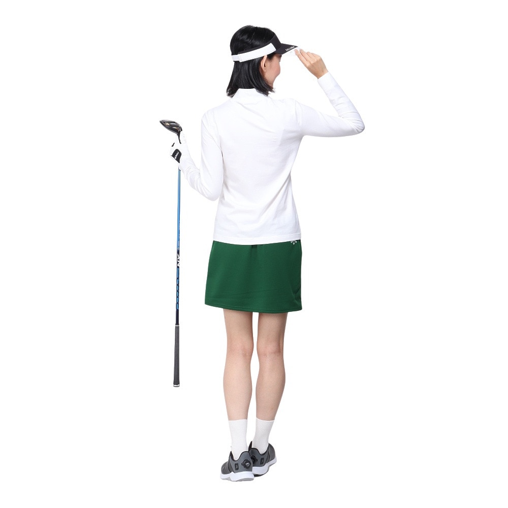 キャロウェイ（CALLAWAY）（レディース）ゴルフウェア メタリックロゴ 長袖 モックネックシャツ C24233200-1030
