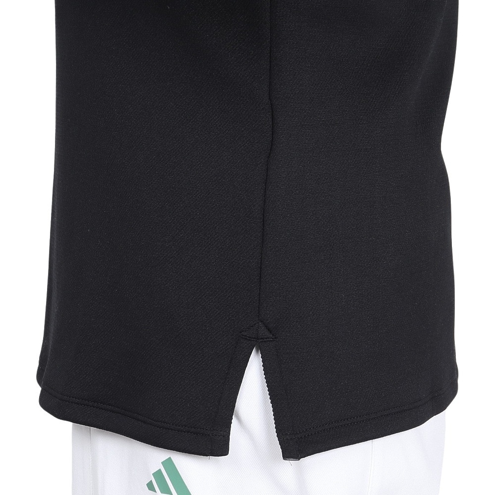 アディダス（adidas）（レディース）ゴルフウェア 保温 3ストライプ モックネック 長袖シャツ JTC13-IS4803 BK