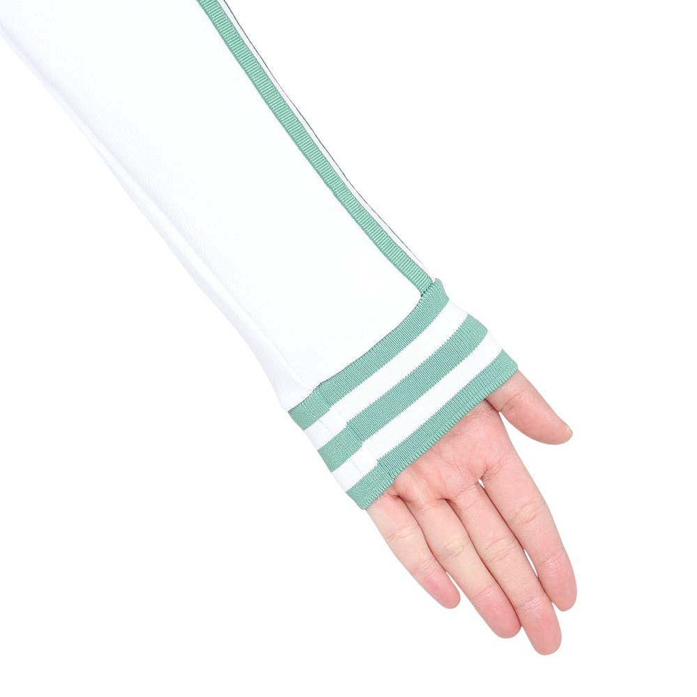 アディダス（adidas）（レディース）ゴルフウェア 保温 3ストライプ モックネック 長袖シャツ JTC13-IS4804 W
