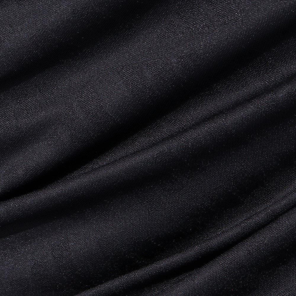 アディダス（adidas）（レディース）ゴルフウェア 吸汗速乾 UVケアジャガードモックネック長袖シャツ JTC17-IS4777 BK