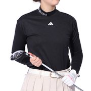 ゴルフウェア 吸汗速乾 UVケアジャガードモックネック長袖シャツ JTC17-IS4777 BK