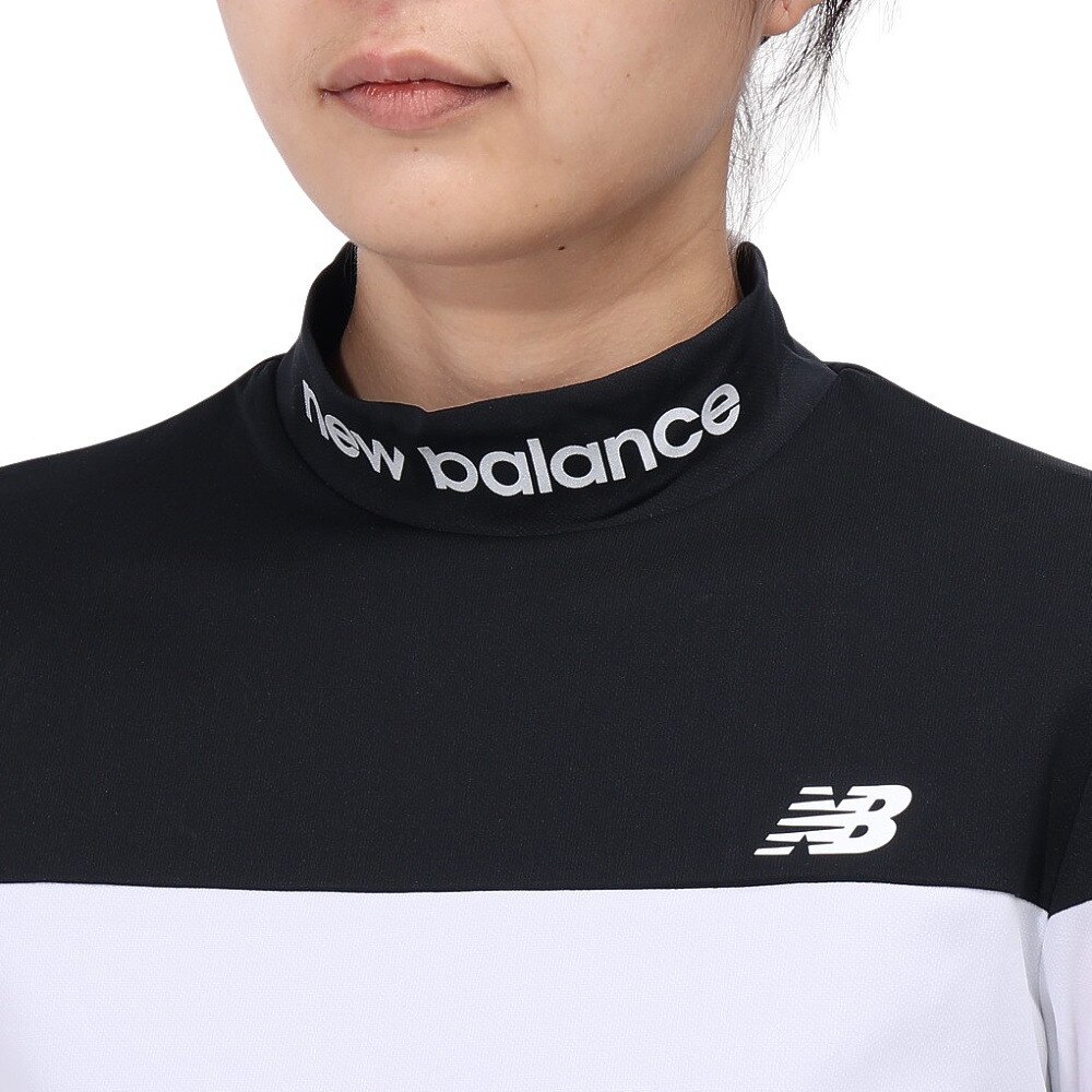 ニューバランス（new balance）（レディース）ゴルフウェア 吸汗速乾 ストレッチ UV 長袖モックネック プルオーバー 012-4267502-030