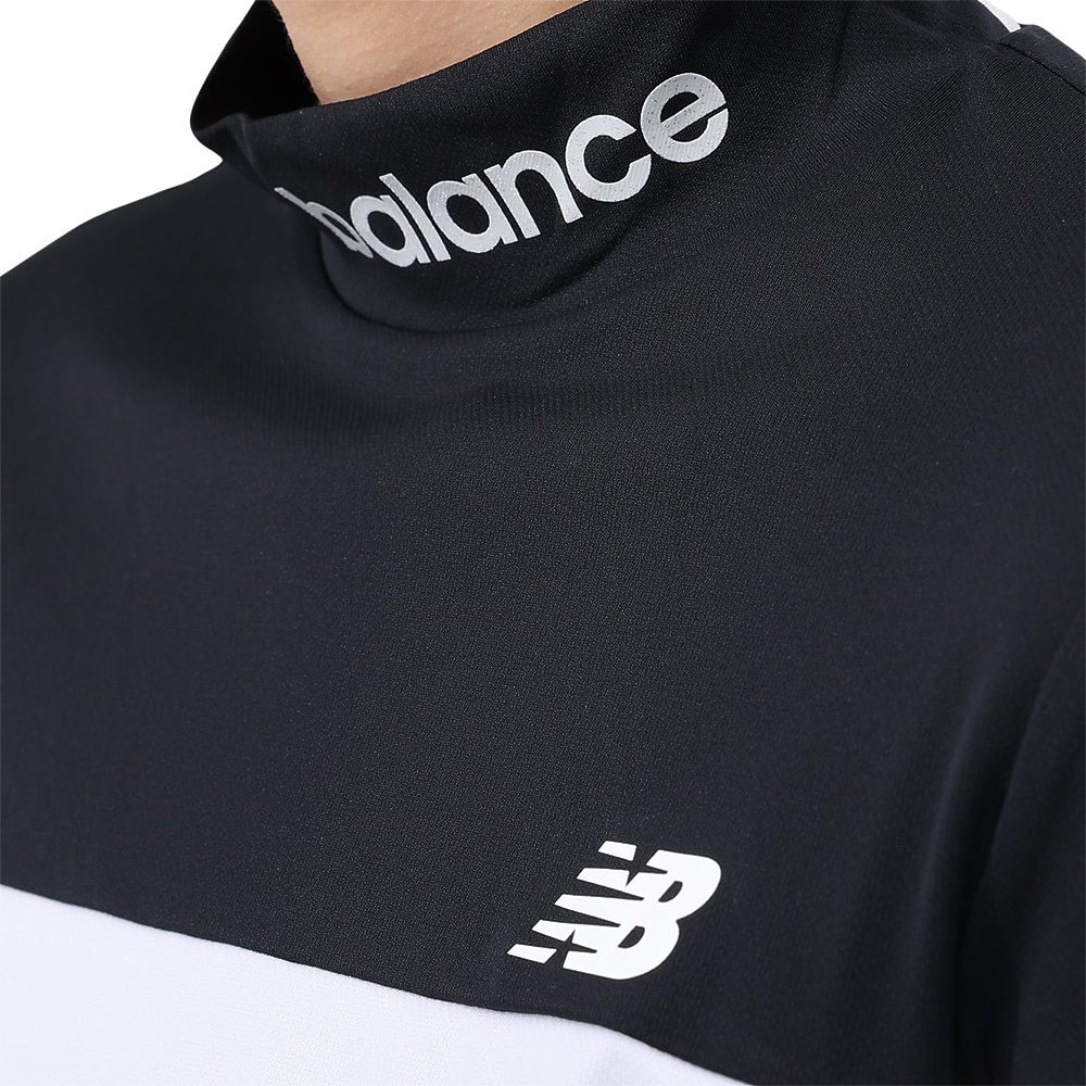 ニューバランス（new balance）（レディース）ゴルフウェア 吸汗速乾 ストレッチ UV 長袖モックネック プルオーバー 012-4267502-030
