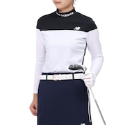 (レディース)ゴルフウェア 吸汗速乾 ストレッチ UV 長袖モックネック プルオーバー 012-4267502-030
