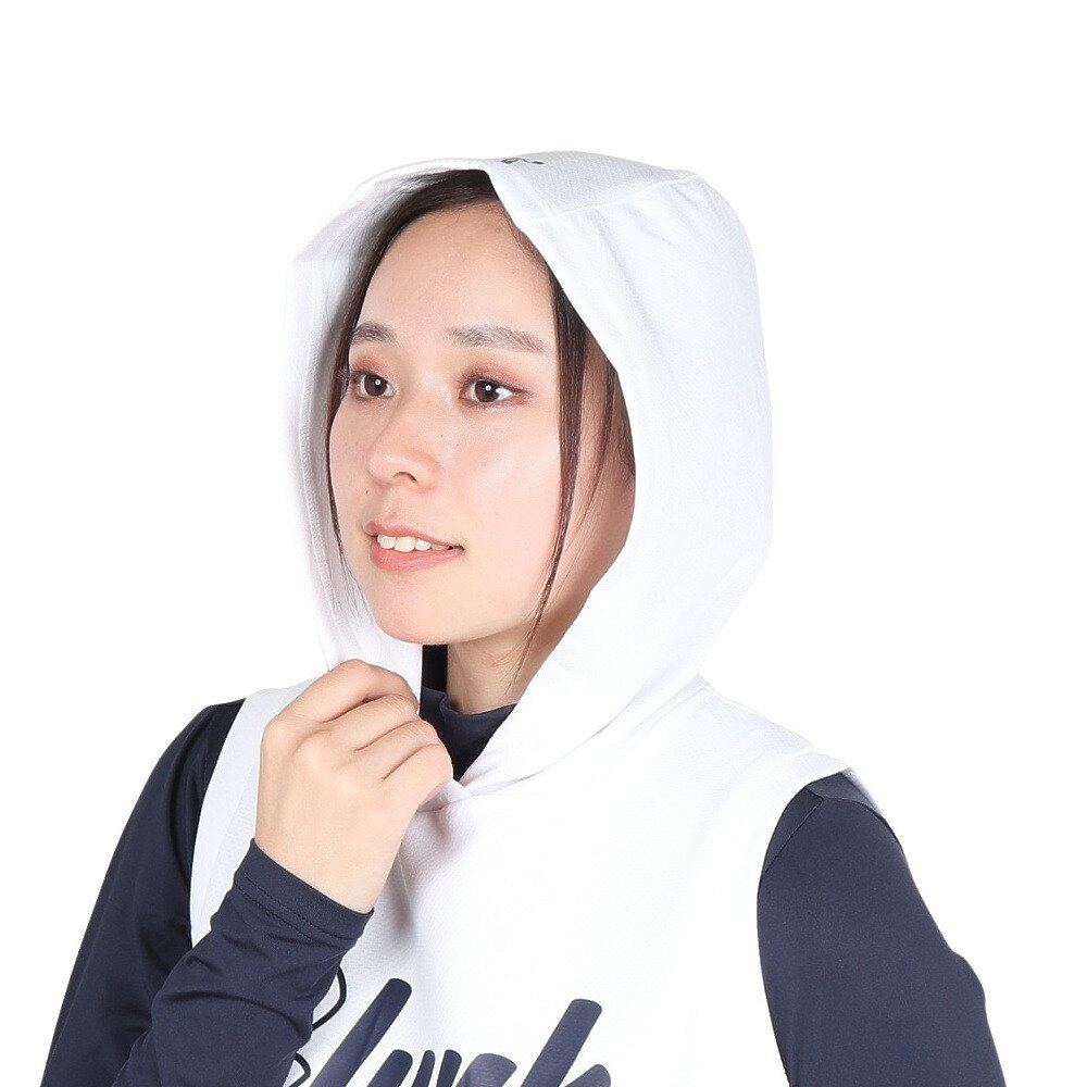 クランク（CLUNK）（レディース）ゴルフウェア パーカー 長袖モックネック カットベスト セット CL5SUG01 WHT