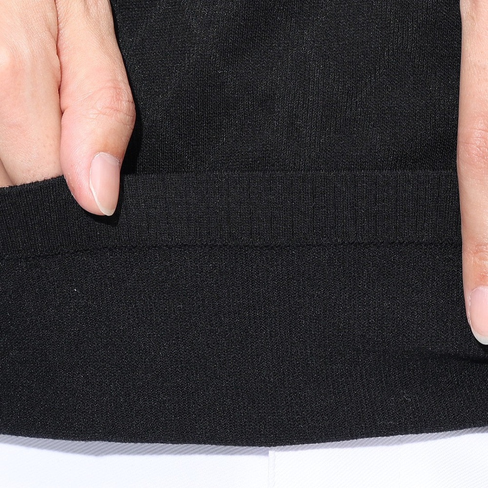 クランク（CLUNK）（レディース）ゴルフウェア 発熱 長袖 成形ジャガードニットシャツ CL5SUG17 BLK