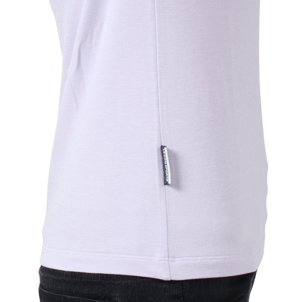 ルコックスポルティフ（lecoqsportif）（レディース）ゴルフウェア ストレッチフォーサー ハイネックロゴ裏起毛長袖シャツ QGWWJB07 PP00