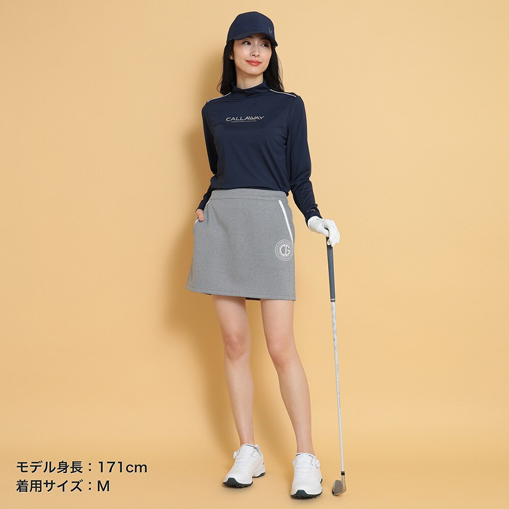 キャロウェイ（CALLAWAY）（レディース）ゴルフウェア 長袖モックネックシャツ C25133201-1120