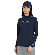 (レディース)ゴルフウェア 長袖モックネックシャツ C25133201