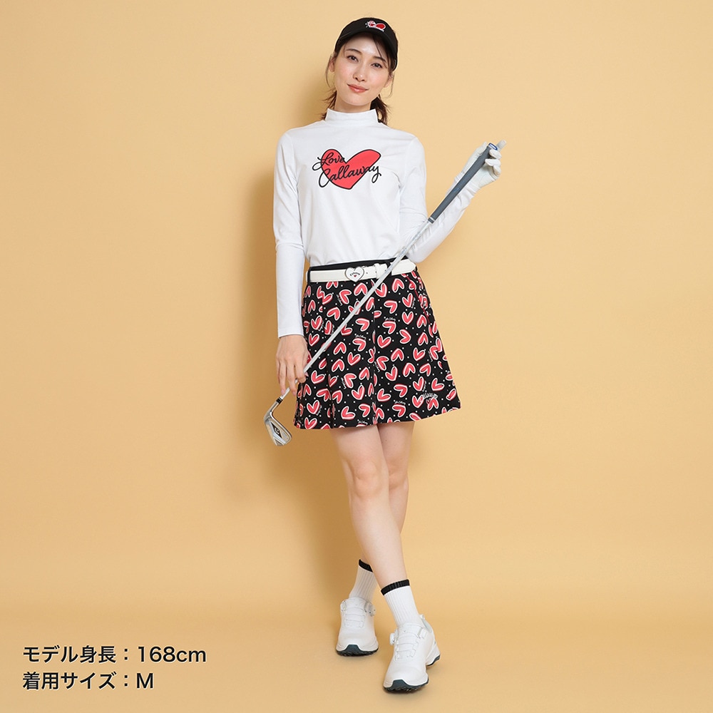 キャロウェイ（CALLAWAY）（レディース）ゴルフウェア ラブキャロウェイ 長袖 モックネックシャツ C25133220-1030