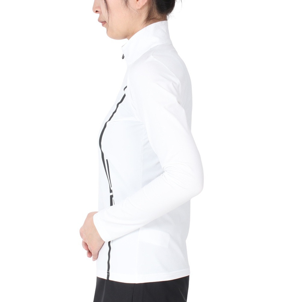 J.LINDEBERG（レディース）ゴルフウェア Lina Quarter ハーフジップ 長袖ハイネックウェア 072-23111-004