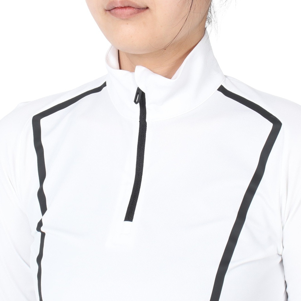 J.LINDEBERG（レディース）ゴルフウェア Lina Quarter ハーフジップ 長袖ハイネックウェア 072-23111-004