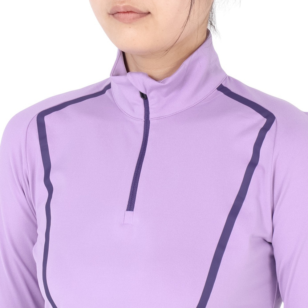 J.LINDEBERG（レディース）ゴルフウェア Lina Quarter ハーフジップ 長袖ハイネックウェア 072-23111-082