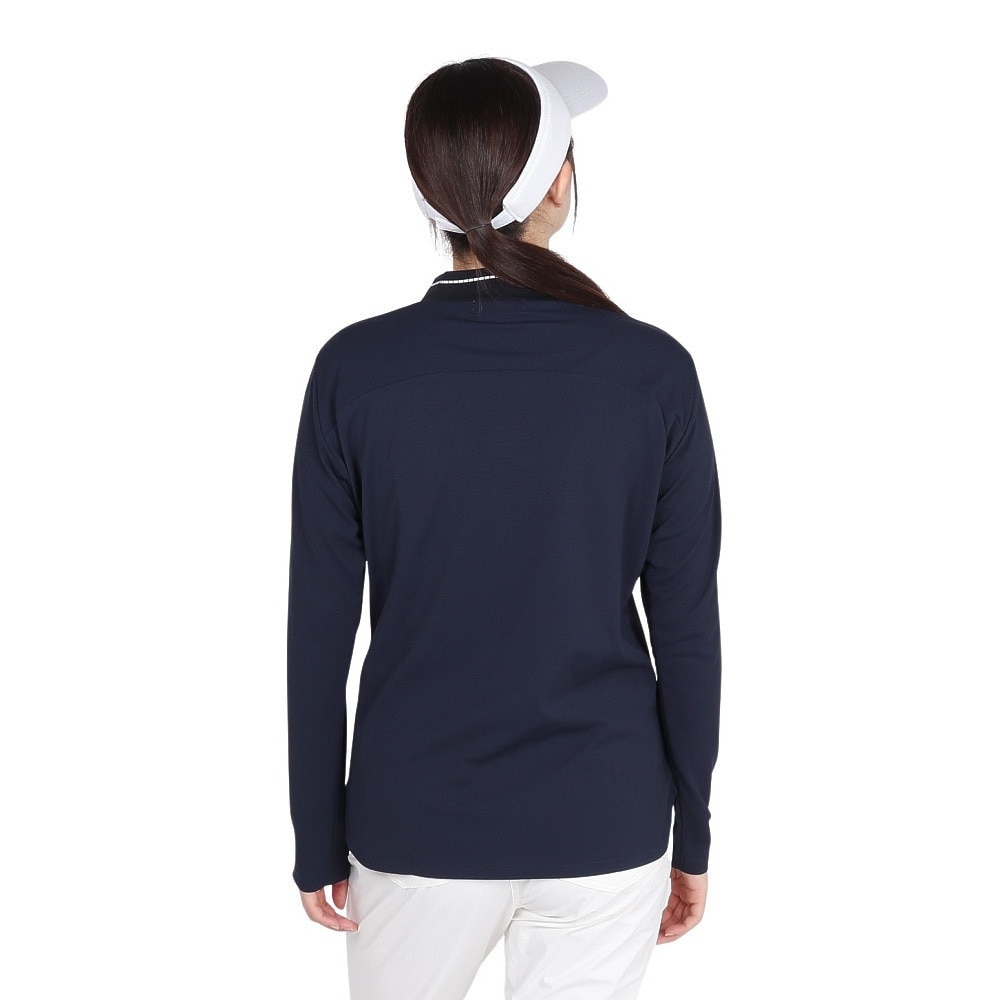 ルコックスポルティフ（lecoqsportif）（レディース）ゴルフウェア 吸汗速乾 ストレッチフォーサー モックネックシャツ LG4FLS50L NV00