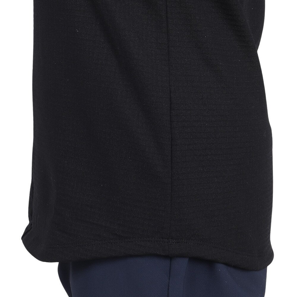 ルコックスポルティフ（lecoqsportif）（レディース）ゴルフウェア 保温 ストレッチフォーサー 長袖裏グリッドモックネックシャツ LG4FLS52L BK00