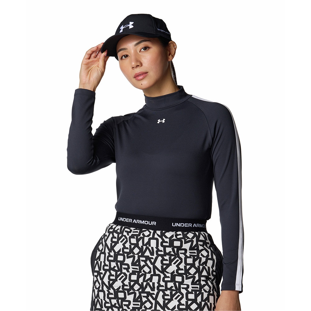 アンダーアーマー（UNDER ARMOUR）（レディース）ゴルフウェア ドライブ アーマーニット ロングスリーブ モックネック シャツ 6008805 001