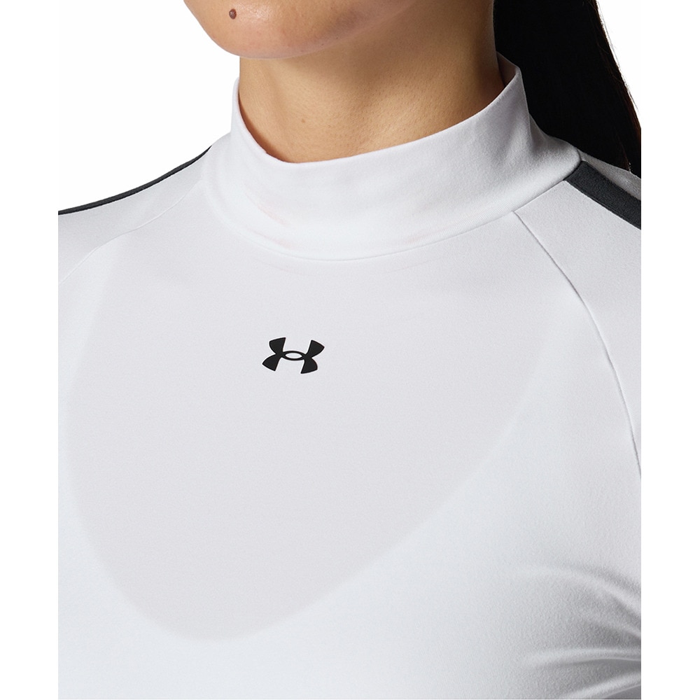 アンダーアーマー（UNDER ARMOUR）（レディース）ゴルフウェア ドライブ アーマーニット ロングスリーブ モックネック シャツ 6008805 100