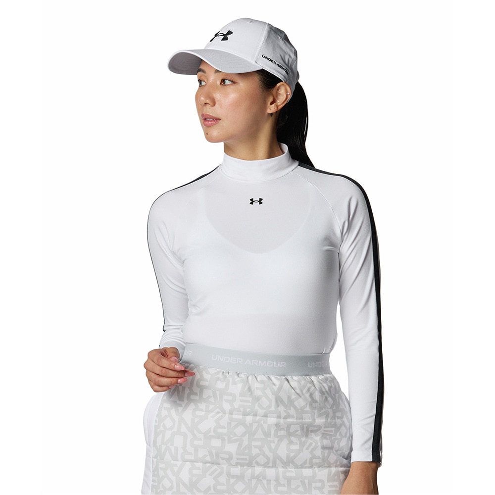 アンダーアーマー（UNDER ARMOUR）（レディース）ゴルフウェア ドライブ アーマーニット ロングスリーブ モックネック シャツ 6008805 100