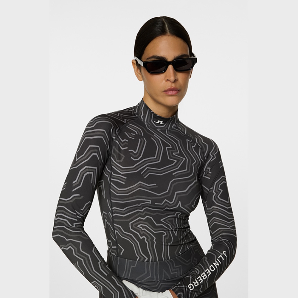 J.LINDEBERG（J.LINDEBERG）（レディース）ゴルフウェア Ella Print コンプレッション アンダーシャツ 072-24912-25AW-018