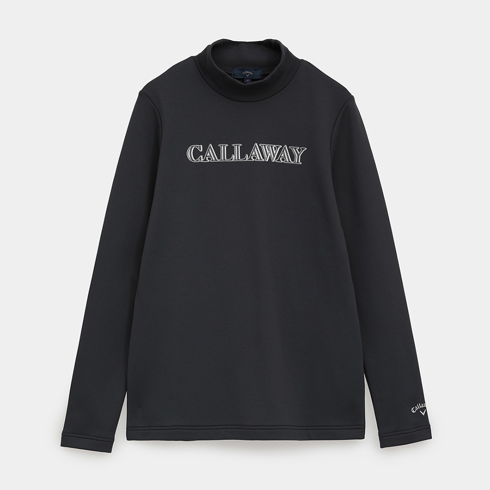 キャロウェイ（CALLAWAY）（レディース）ゴルフウェア 裏起毛ダブルニット長袖モックネックシャツ C25233205-1010