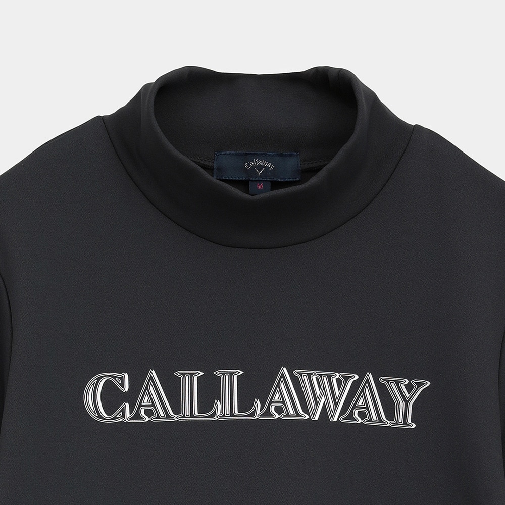 キャロウェイ（CALLAWAY）（レディース）ゴルフウェア 裏起毛ダブルニット長袖モックネックシャツ C25233205-1010