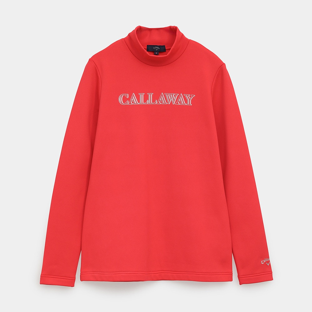 キャロウェイ（CALLAWAY）（レディース）ゴルフウェア 裏起毛ダブルニット長袖モックネックシャツ C25233205-1100