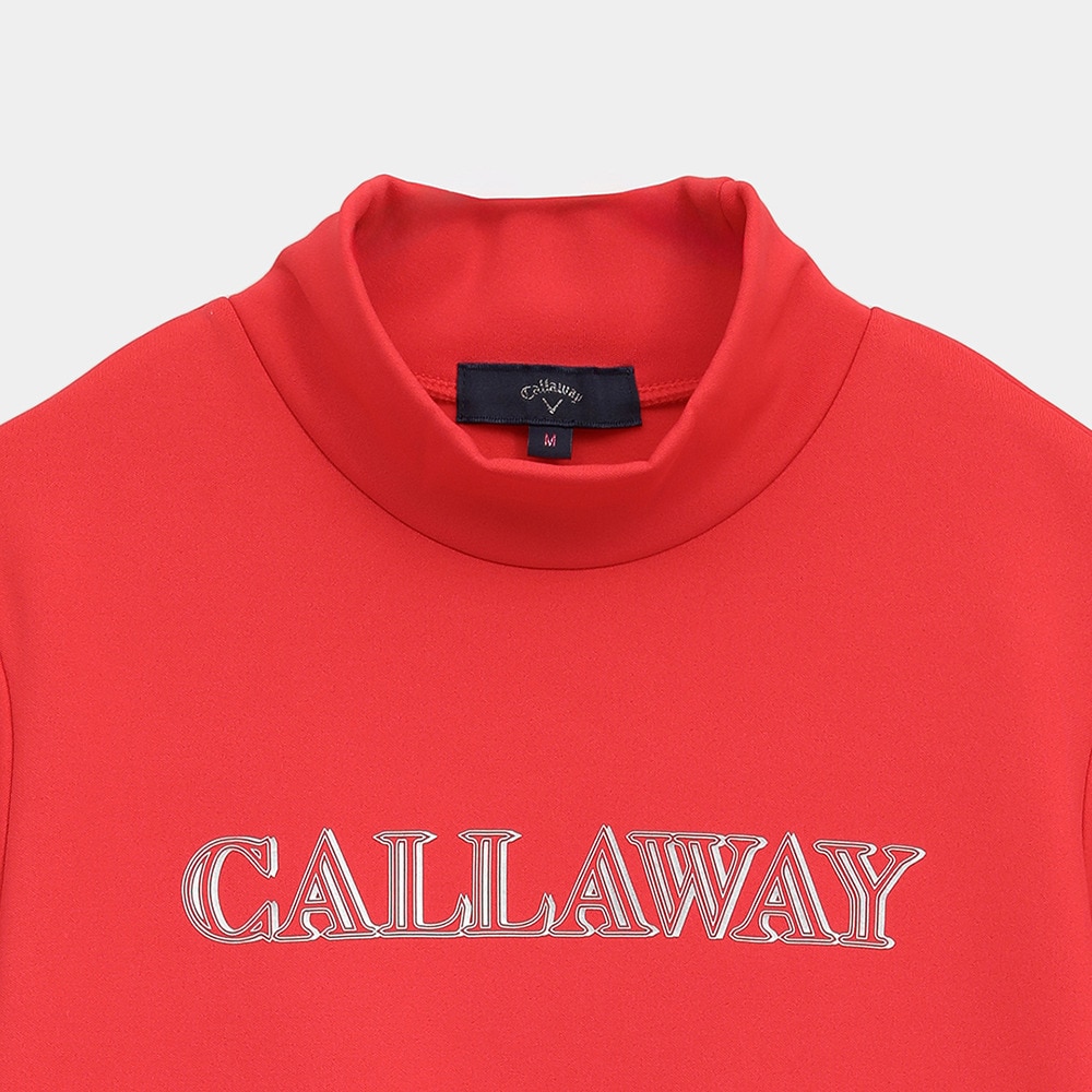 キャロウェイ（CALLAWAY）（レディース）ゴルフウェア 裏起毛ダブルニット長袖モックネックシャツ C25233205-1100