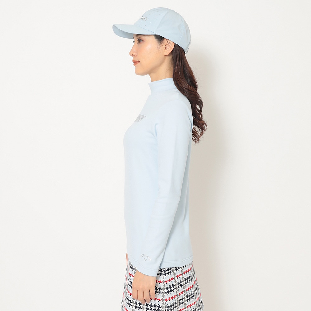 キャロウェイ（CALLAWAY）（レディース）ゴルフウェア 裏起毛ダブルニット長袖モックネックシャツ C25233205-1112