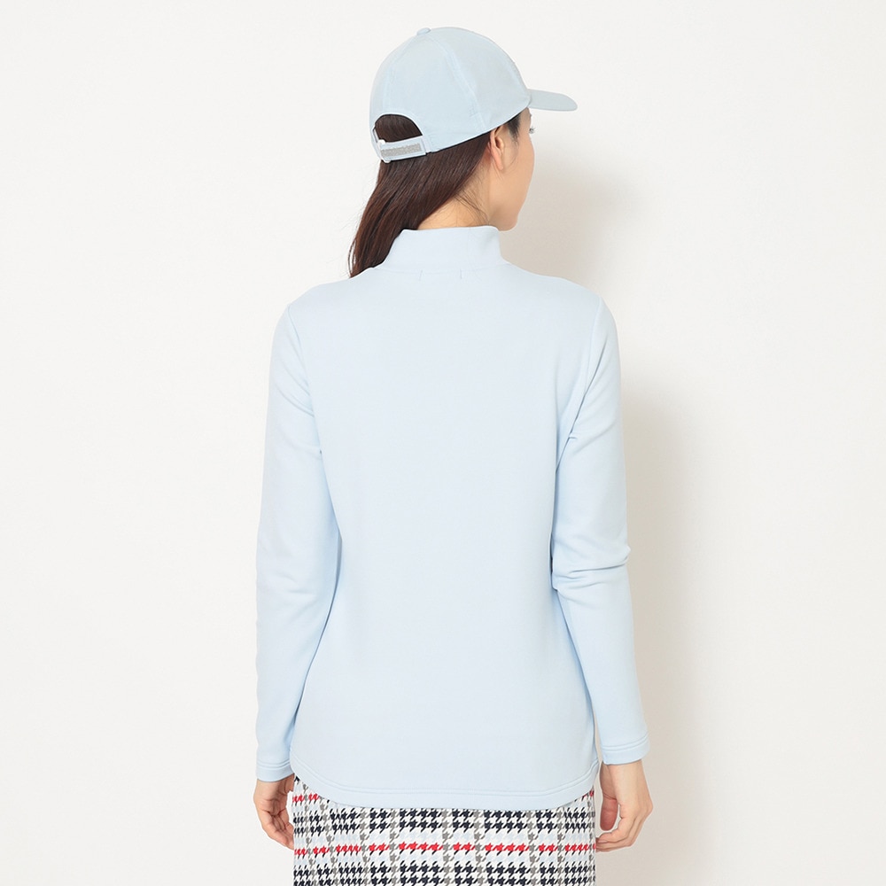 キャロウェイ（CALLAWAY）（レディース）ゴルフウェア 裏起毛ダブルニット長袖モックネックシャツ C25233205-1112