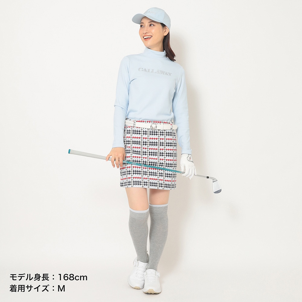 キャロウェイ（CALLAWAY）（レディース）ゴルフウェア 裏起毛ダブルニット長袖モックネックシャツ C25233205-1112