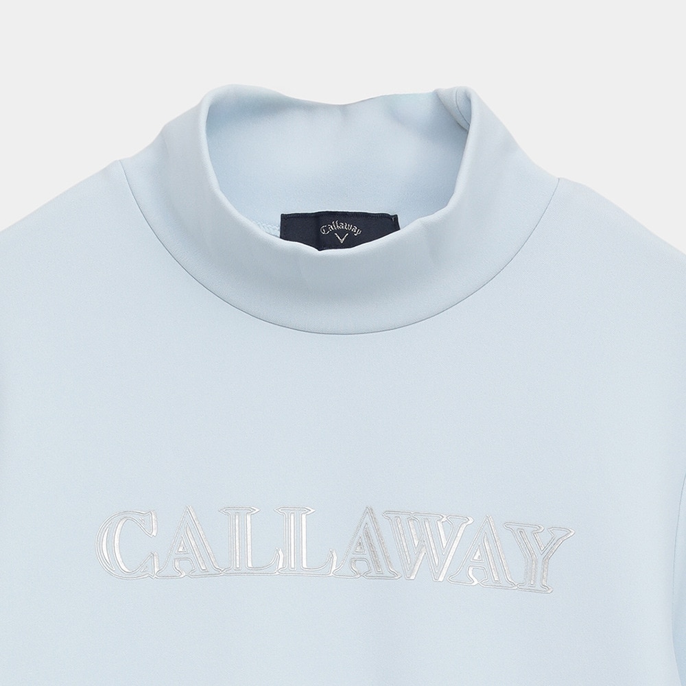 キャロウェイ（CALLAWAY）（レディース）ゴルフウェア 裏起毛ダブルニット長袖モックネックシャツ C25233205-1112