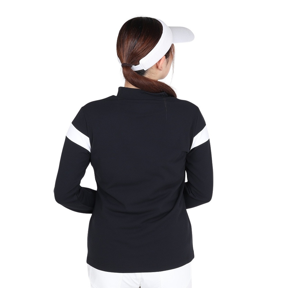 ニューバランス（new balance）（レディース）ゴルフウェア 長袖 モックネック プルオーバー 012-5267503-010