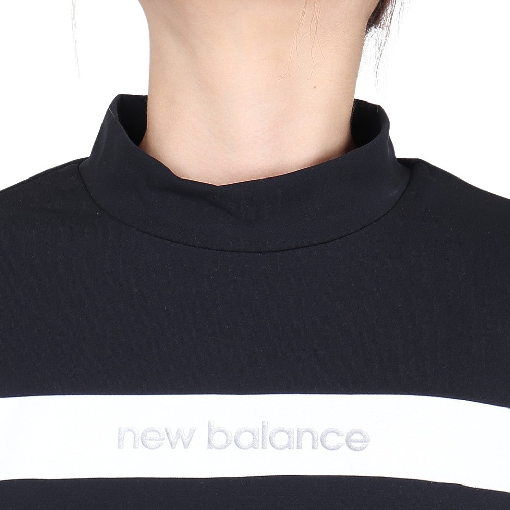 ニューバランス（new balance）（レディース）ゴルフウェア 長袖 モックネック プルオーバー 012-5267503-010