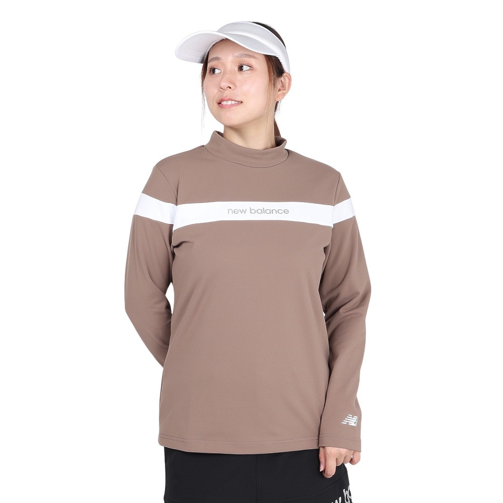ニューバランス（new balance）（レディース）ゴルフウェア 長袖 モックネック プルオーバー 012-5267503-051