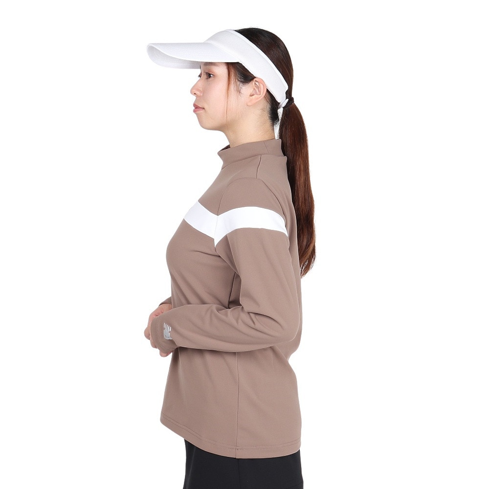 ニューバランス（new balance）（レディース）ゴルフウェア 長袖 モックネック プルオーバー 012-5267503-051