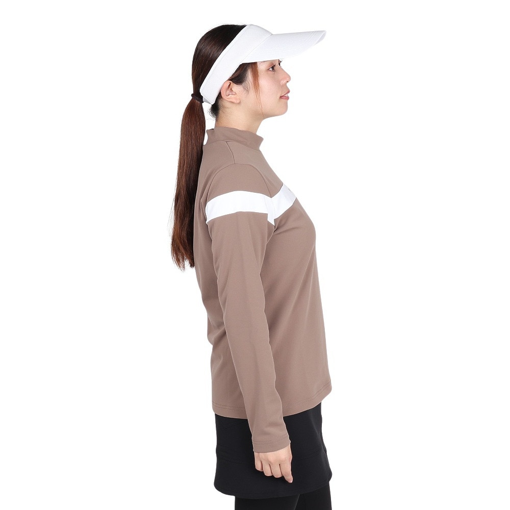 ニューバランス（new balance）（レディース）ゴルフウェア 長袖 モックネック プルオーバー 012-5267503-051