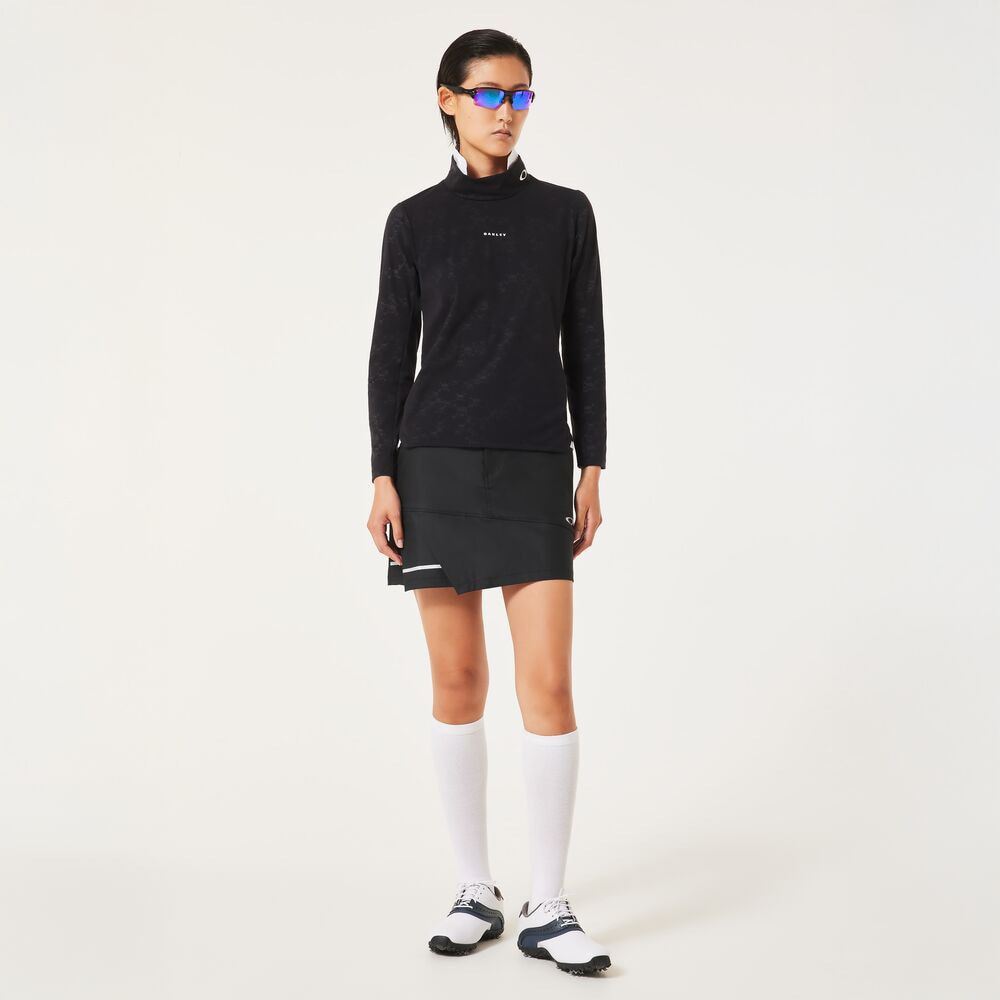 オークリー（OAKLEY）（レディース）ゴルフウェア ELEVATE EMBOSSED ロングスリーブモックネック FOA500908-02E