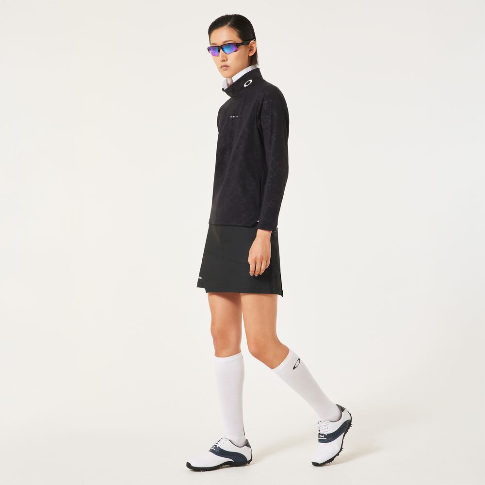 オークリー（OAKLEY）（レディース）ゴルフウェア ELEVATE EMBOSSED ロングスリーブモックネック FOA500908-02E
