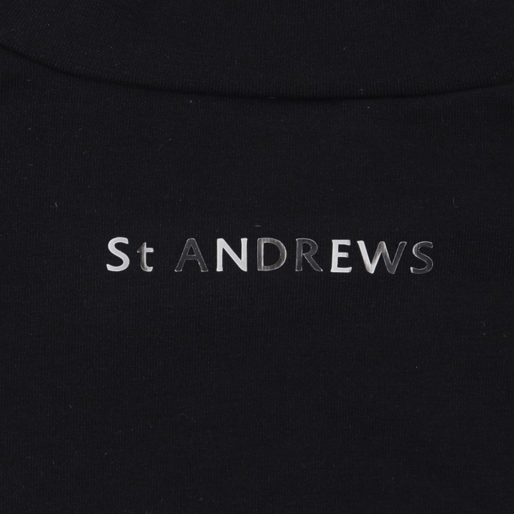 セントアンドリュース（ST.ANDREWS）（レディース）ゴルフウェア ベア天竺長袖ハイネックカットソー 043-5266952-010