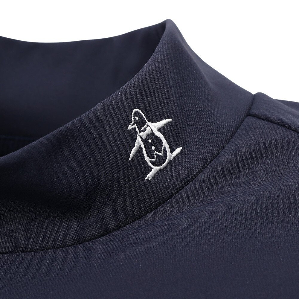 マンシング（MUNSING）（レディース）ゴルフウェア 吸汗速乾 ロゴモックネック長袖シャツ MG5FLS82L NV00