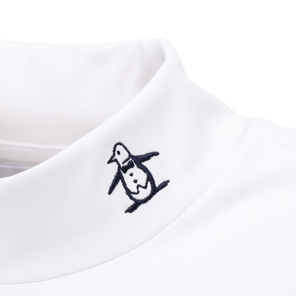 マンシング（MUNSING）（レディース）ゴルフウェア 吸汗速乾 ロゴモックネック長袖シャツ MG5FLS82L WH00