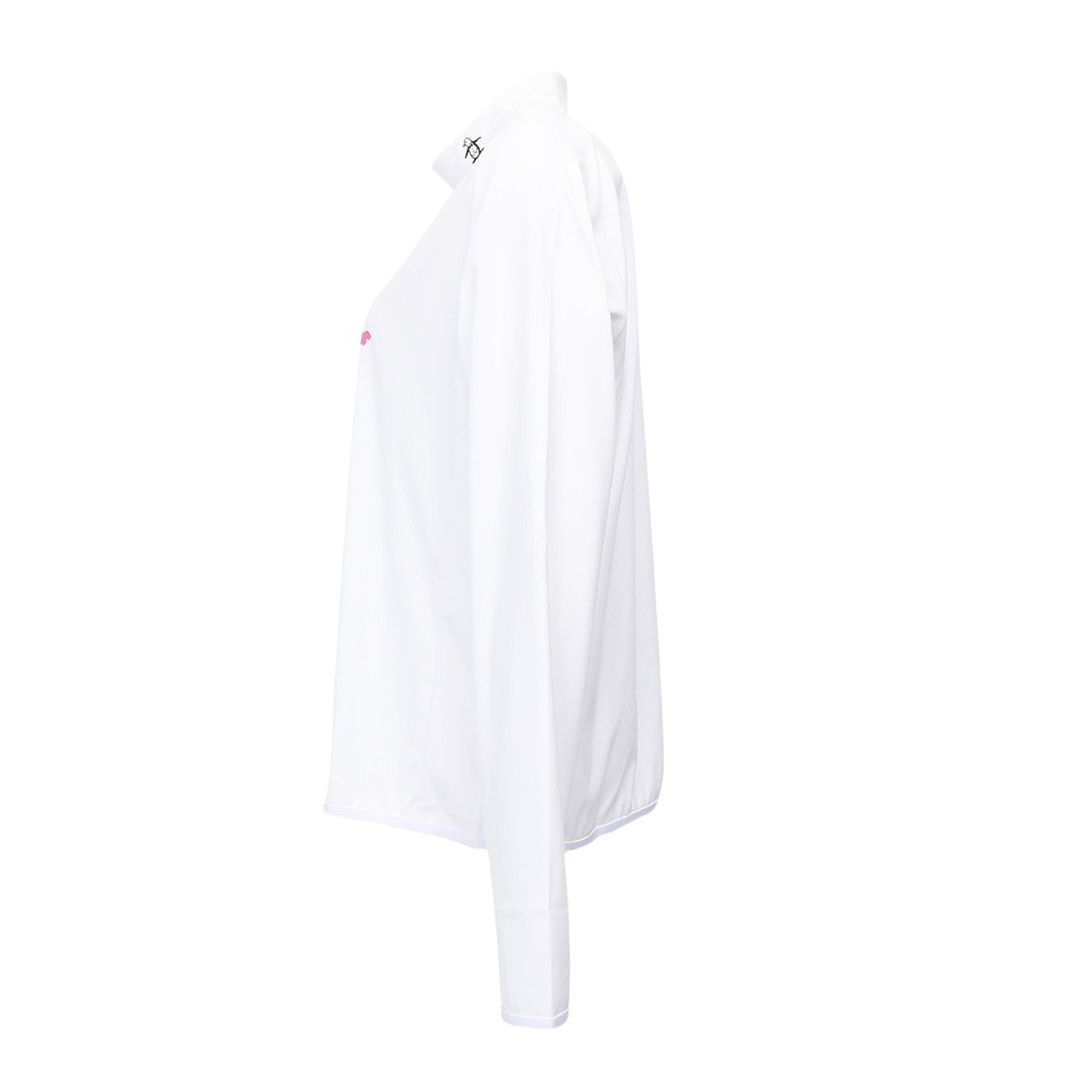 マンシング（MUNSING）（レディース）ゴルフウェア 吸汗速乾 ロゴモックネック長袖シャツ MG5FLS82L WH00