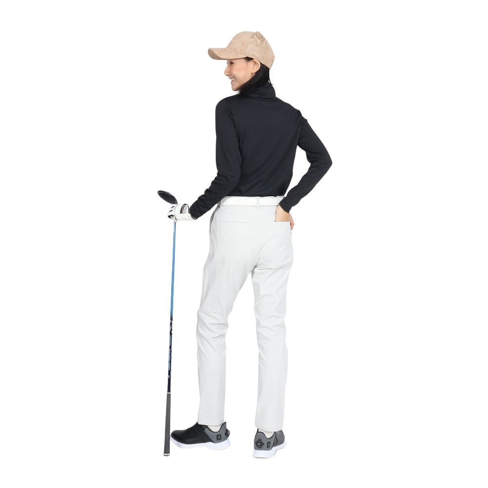ルコックスポルティフ（lecoqsportif）（レディース）ゴルフウェア 防寒 ヒートナビ 長袖 ハイネックシャツ LG4FLS81L BK00