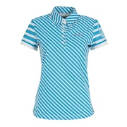 本間ゴルフ（HONMA）（レディース）ゴルフウェア H1 STRIPE 半袖ポロシャツ 036-734172-GR