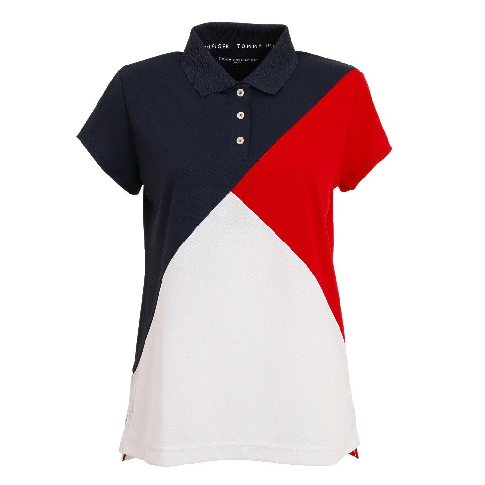  COLOR BLOCK ポロシャツ THLA111-NVY